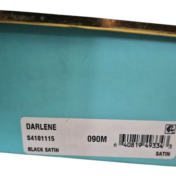 Kate Spade Darlene Satin Mules Black Pointed Toe Size 9 Classic - Picture 9 of 9